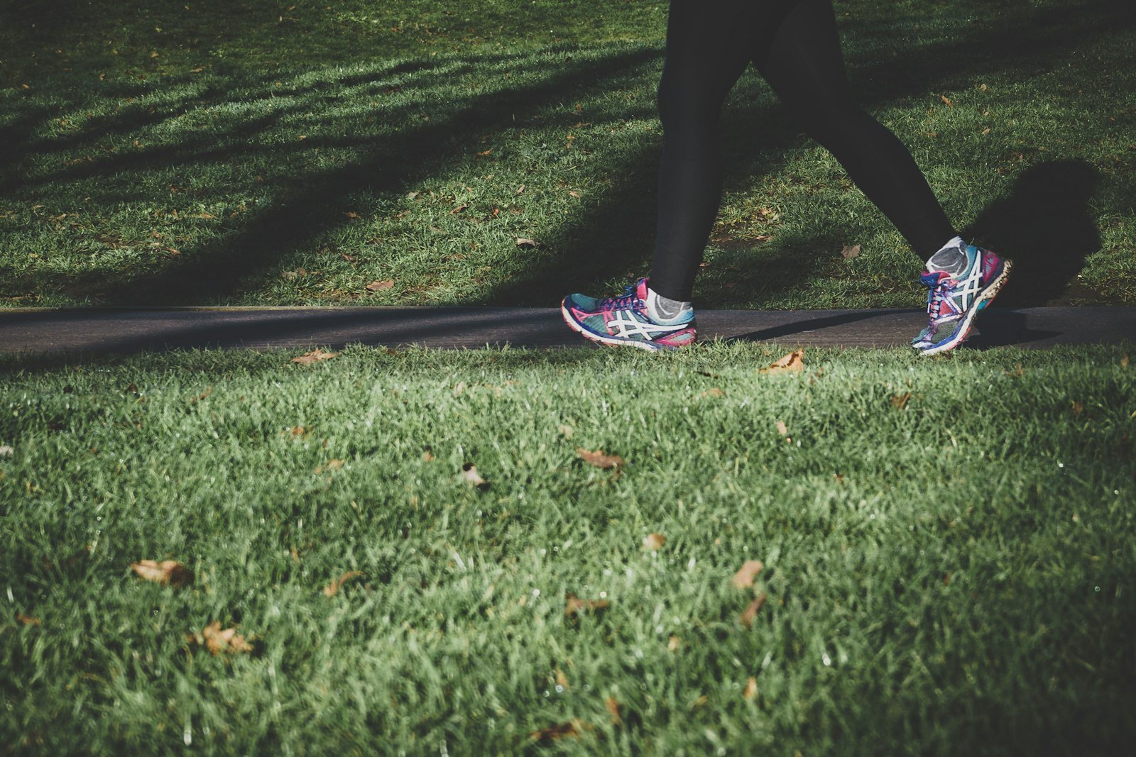 Person walking outdoors